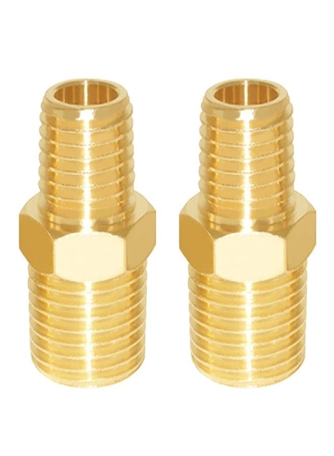 Joywayus 3/8" NPT Male × 1/4" NPT Male Brass Pipe Fitting Adapter - Image 1